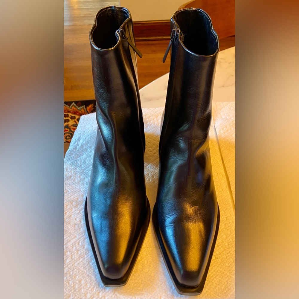 Essen Black Leather Boots - The City Boot EU 40